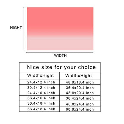 T&H Home Aquarium Décor Backgrounds - Gradient Pink and Light Pink Fish Tank Background Aquarium Sticker Wallpaper Decoration Picture PVC Adhesive Poster, 36.4" W x 20.4" H