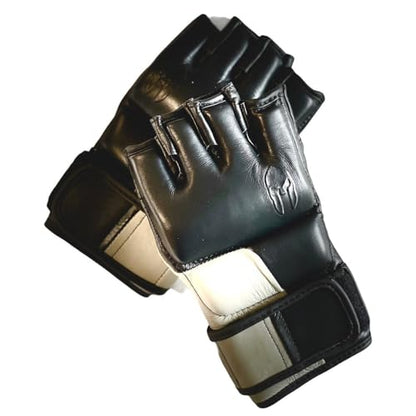 Victorbudo MMA Gloves for Men & Women, Martial Arts Bag Gloves, Kickboxing Gloves with Open Palms, Boxing Gloves for Punching Bag, Sparring, Muay Thai, MMA - size: Large