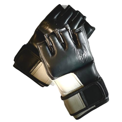 Victorbudo MMA Gloves for Men & Women, Martial Arts Bag Gloves, Kickboxing Gloves with Open Palms, Boxing Gloves for Punching Bag, Sparring, Muay Thai, MMA - size: Large