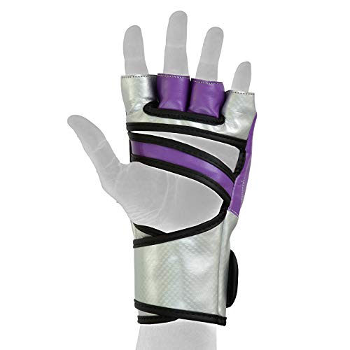 MMA Gloves, UFC Kickboxing Gloves, MMA Sparring Gloves, MMA Training Equipment, Fighting Gloves for Mixed Martial-Arts, MMA Training Gloves Adults Men & Women by BeSmart - color: Purple, size: Large