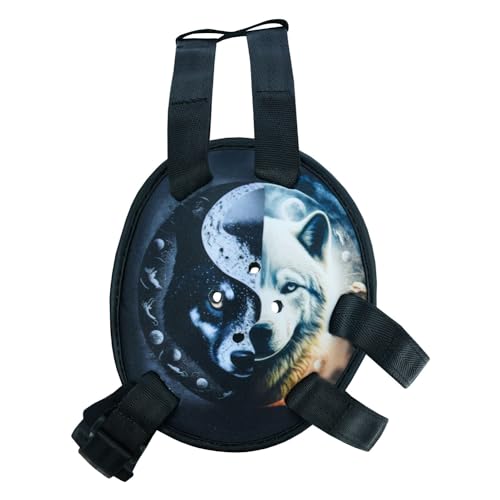 ROAR-INT BJJ Ear Guard New Easy to Adjust Design Wrestling Protective Headgear Wrestling Ear Guard MMA Jiu Jitsu - color: Tiger-Wolf