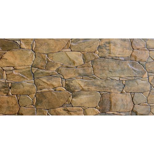 AWERT Stone Aquarium Background Rocky Fish Tank Background Rock Terrarium Background 72x24 inches Durable Polyester Background - size: 72x24in/180x60cm