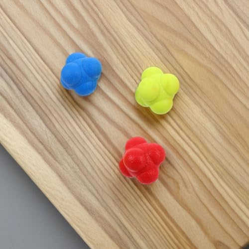 6 Pack Hexagon Reflex Training Balls for Fitness and Reflex Training