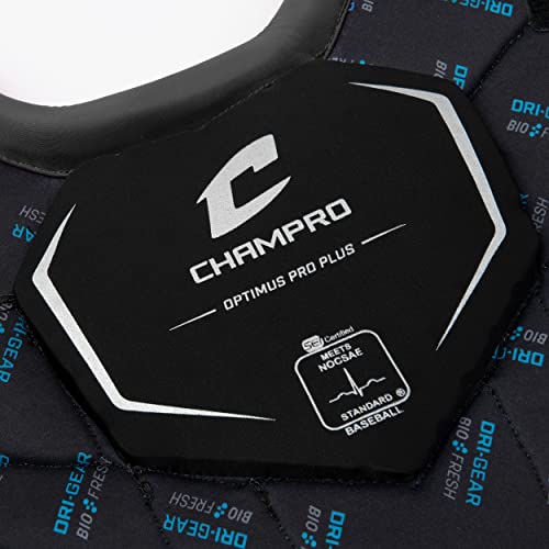 Champro Optimus Pro Plus Chest Protector - color: Black, size: Intermediate (15.5")