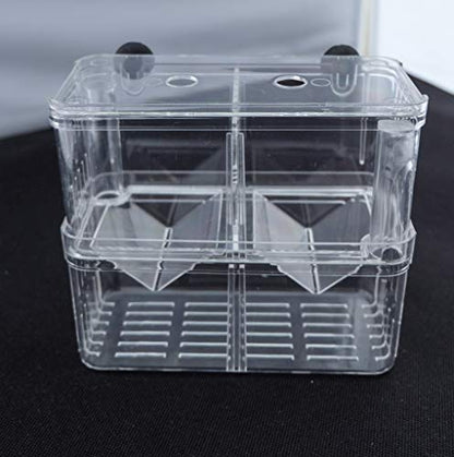 Aquarium Fish Breeder Box for Hatchery, Isolator, Injured Fish, Shrimp Clownfish (BX-005) - size: BX-005