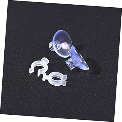 20pcs Fish Tank Hose Holders for Aquariums Easy to Install Underwater Clamp Accessories
