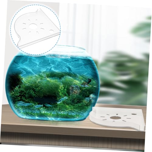 KOMBIUDA Fish Tank Corner Shelf Organizer Space-saving Triangle Stand for Aquarium Supplies Robust Construction for Fish Food Storage for Spaces