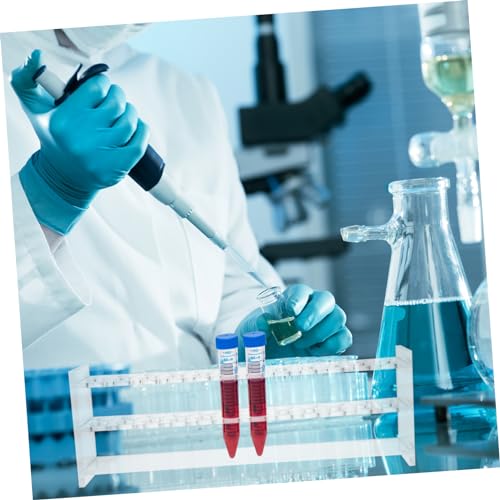 PRETYZOOM 2Pcs Testing Tube Rack Reusable Test Tube Holders for Lab Use Sampling Tube Organizer for Research Clinical and Educational Settings