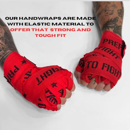 Geezers Prepare to Fight Hand Wraps - color: Yellow, size: 4m