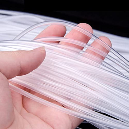 Silicone Capillary Tube, 0.5mm1mm2mm3mm Food Grade Hose Silicone Rubber Tube, 10m Long Thin Tube Protection Sleeve (Color : 2 * 4mm, Size : 10m)