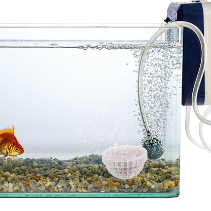 balacoo Aquarium Moss Ball Holder, Plastic Fish Tank Plant Container, Aquarium Moss Holder with Mineral Balls for Shrimp Fish Tank Plant Shaping Accessories