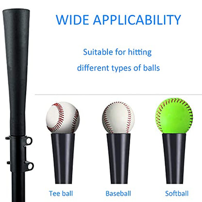 Baseball Softball Batting Tee Topper Replacement Rubber Holder for Tee Ball Stand Hitting Tee and t Ball tee Pack of 2 with 2 Hose Clamps