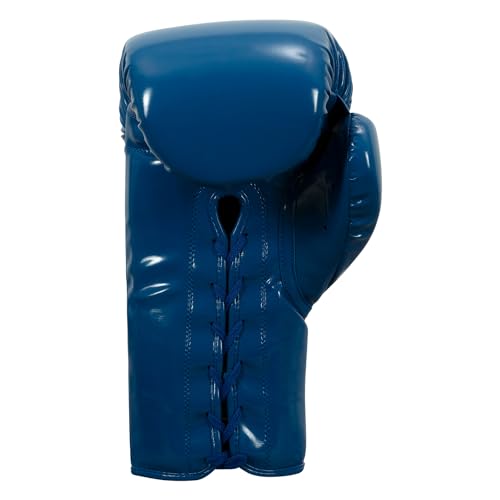 TITLE Boxing Inferno Intensity Lace Training Gloves - MMA, Kickboxing, Punching Bag, Sparring - 14, 16, 18oz - color: Blue/White, size: 16 oz