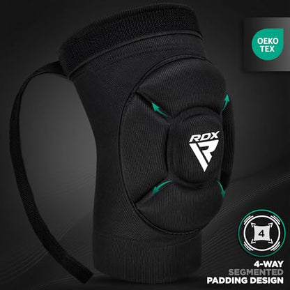 RDX Elbow Pads, Muay Thai MMA Kickboxing Sparring Elbow Guard, Martial Arts Striking Protection,Wrestling Basketball Adjustable MTB Volleyball Compression Padded Sleeve, Men Women - color: Black White, size: Medium
