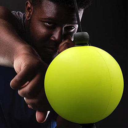Double End Punching Ball 3.5” Boxing Speed Bag with Suction Cup & Adjustable Rope for MMA Reflex Training