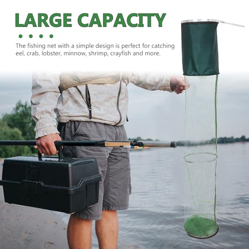 DOITOOL Thickened Portable Fishing Net Fish Storage Bag 25x2m Nano Double Steel Mesh Foldable Fish Catching Net for Outdoor Sea Fishing and Shrimp Trapping