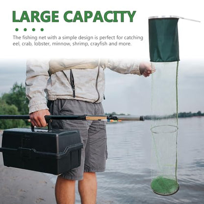 DOITOOL Thickened Portable Fishing Net Fish Storage Bag 25x2m Nano Double Steel Mesh Foldable Fish Catching Net for Outdoor Sea Fishing and Shrimp Trapping