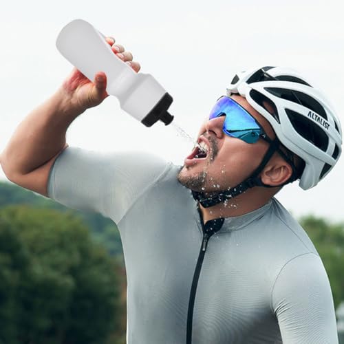 10 Pack 27 oz Sports Water Bottles Sports | Fitness Squeeze Water Bottles BPA Free come with 16 pcs Chalk Labels, 1 Pen(Dishwisher Safe) - size: 27oz 10pack(White)