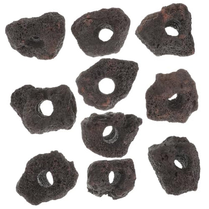 COLLBATH 10pcs Volcanic Plant Fixing Rings for Fish Tank Durable Aquarium Decoration Base for Water Plants Flexible and Easy to Clean for Aquariums