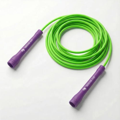 Elevate Rope Jump Rope for Men & Women, 5mm PVC Cable, 10 ft Adjustable - color: Rose Pink/Pink