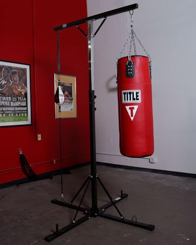Title Boxing Double Trouble Heavy Bag Stand (Without Heavy Bag): Heavy Bag Hanger, Punching Bag Hanger, Boxing Equipment, Heavy Bag Mount for Boxing, MMA, Kickboxing