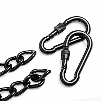 Hanging Chair Chain, Punching Bag Chain with Two Carabiners 2 Pack