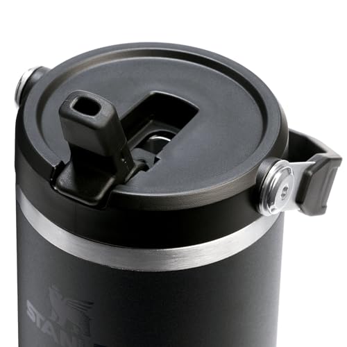 STANLEY IceFlow 2.0 Flip Straw Tumbler, 30 oz, Black 2.0 - color: Black 2.0, size: 30 Ounces