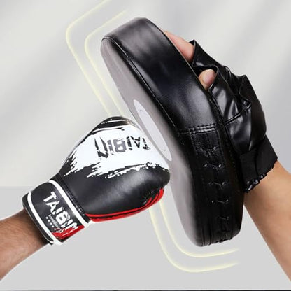 2-in-1 Boxing Gloves and Punching Mitts Set for Kids Youth,6 oz Kids Boxing Gloves and Boxing Pads,Boxing Training Equipment for Punching Bag,Kickboxing,Gift for Boys and Girls - color: Red