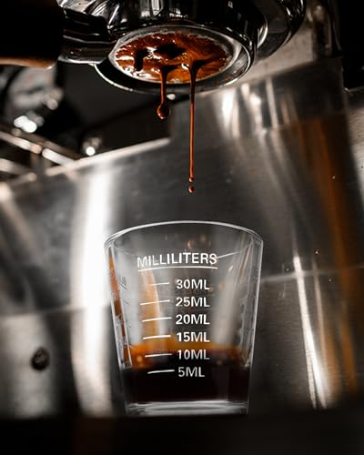 Shot Glasses Measuring Cup Set 4PACK Espresso Shot Glasses Liquid Heavy Glass 26-Incremental Measurement 1 OZ, 2 TBS, 6 TSP, 30 ML Kitchen Tools (Black) - color: 4 Pack-Black