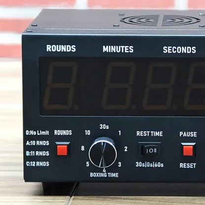 Professional Gym Interval Timer, Boxing Interval Clock with Large Clear LED Display and Buzzer, Volume Adjustable, Rest Time and Training Time Adjustable Flexibly, for Gym, Boxing Gym - color: Green