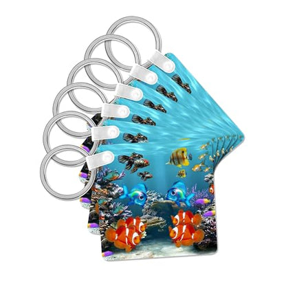 3dRose, Graphic Design of Aquarium Style, Key Chain