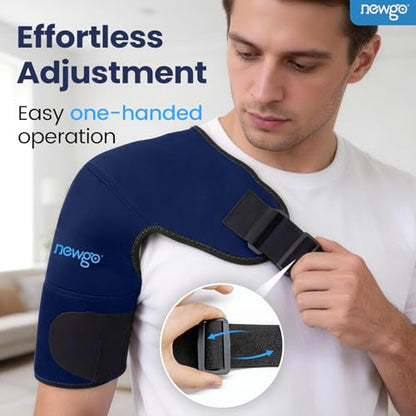 NEWGO Shoulder Ice Pack, FSA Eligible, Darck Blue, XL - style: Extra Large-Dark Blue