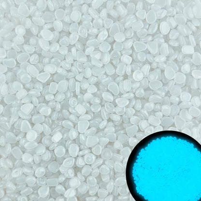 6000pcs 5-8mm White Luminous Stones Glow in The Dark Garden Pebbles Stones Glow in The Dark Rocks Outdoor Glow Pebbles Aquarium Rocks for Garden Path Walkway Yard Fish Tank Plant Pots - size: 6000, style: White