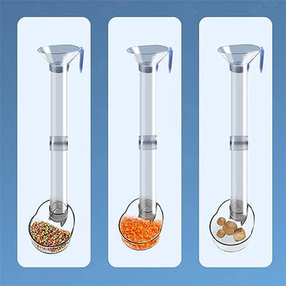 Transparent Feeding Tube For FishTank Easy Clean Feeding Supplies For Fish&Shrimp Feeding Accessories Aquarium Feeding Tube And Dish