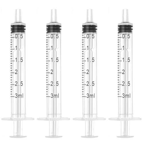 3cc Syringe, 3ml Oral Syringe, 3 Ml Syringes Without Needle, （ 30Pack ）Syringes for Scientific Labs, Individually Wrapped - size: 3ml, style: 30