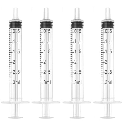 3cc Syringe Without Needle, 3ml Syringe Without Needle, 3ml Oral Syringe, （ 100Pack ） for Scientific Labs, Individually Wrapped - size: 3ml, style: 100
