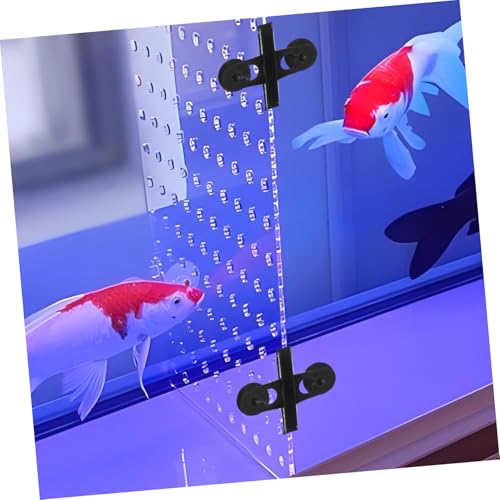 BESPORTBLE 10pcs Aquarium Divider Clips Cups Versatile Fish Tank Isolation Holders for Securing Dividers Tubing Decorations Easy Installation and Secure Grip Black Plastic Design