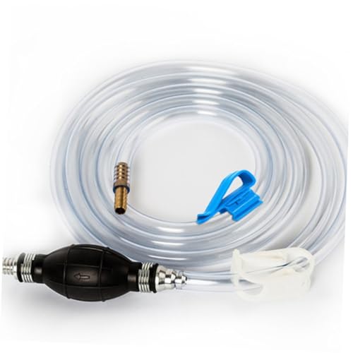 Cabilock Manual Suction Siphon Pump Hose for Vehicle Oil and Water Transfer, Practical Guide Oil Tube for Car Fuel, Aquarium Water Suction and Home Use