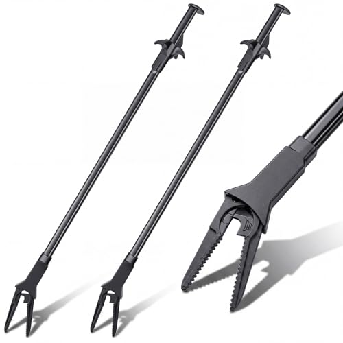 2 Pcs Plastic Aquarium Tongs Long Multi Purpose Trimming Feeding Aquarium Tools for Fresh Water Saltwater Fish Tanks Coral Plant (20 Inch) - size: 20 Inch
