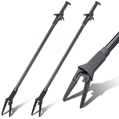 2 Pcs Plastic Aquarium Tongs Long Multi Purpose Trimming Feeding Aquarium Tools for Fresh Water Saltwater Fish Tanks Coral Plant (20 Inch) - size: 20 Inch