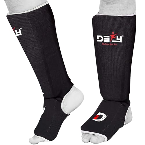 DEFY Shin Instep Foam Padded Shin Guard Protector Shin Support MMA Foot Protection Kickboxing
