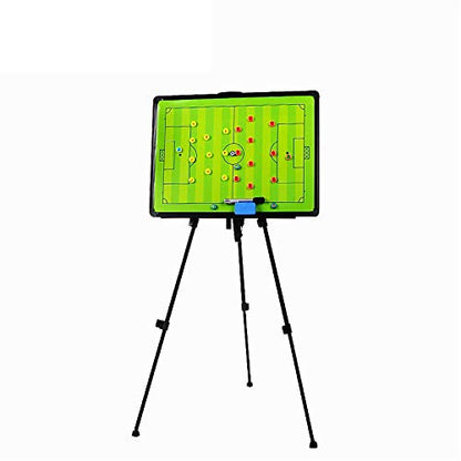 FantasyDay Soccer Coaching Tactical Board, Portable Magnetic Football Coach Blackboard Futsal Tactics Strategy Board - Sport Gift Training Assistant Equipment KIt with Player Markers, Pen and Eraser