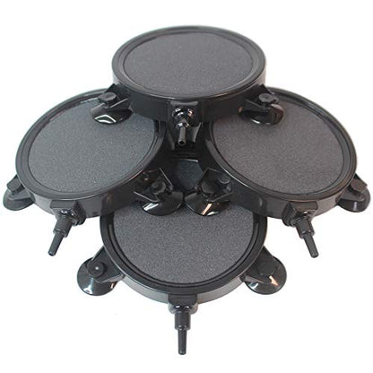 4.2-Inch Air Stone Disc Bubble Diffuser with Suction Cups for Oxygenation in Fresh/Saltwater Tanks, Ponds, Hydroponic, Aquaponics, and as a Decorative Airstone for Aquariums - size: 4 PCS