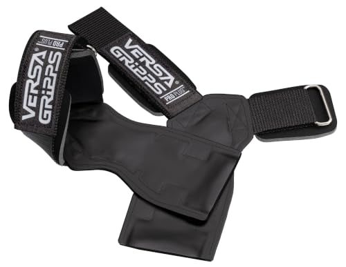 Versa Gripps® PRO Wrist Straps, Train Better - color: Black, size: X-Small Plus: 5" - 6"