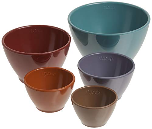 Rachael Ray Cucina Melamine Nesting Measuring Cups, 5-Piece Set, Assorted - 46312 - color: Cucina, size: 5-Piece