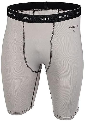 Smitty | BBS-415 | Grey | Compression Shorts w/Cup Pocket | Polyester Spandex - size: 4X-Large