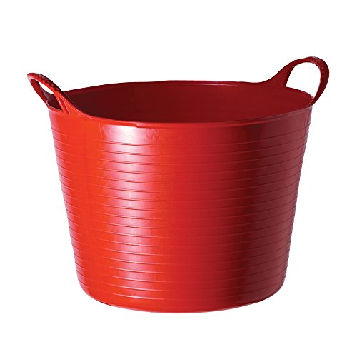 Red Gorilla Medium Flexible Plastic Tub, Toy Storage, Laundry, Gardening & More, 26 Liter/6.8 Gallon, Red - color: Red