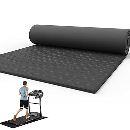 V3VOGUE Treadmill Mat, Exercise Equipment Mats, High Density Floor Protector, Noise Reduction Fitness Mat, Sound Absorbing Mat, Indoor Exercise Waterproof & Carpet Protection - size: 200*100cm