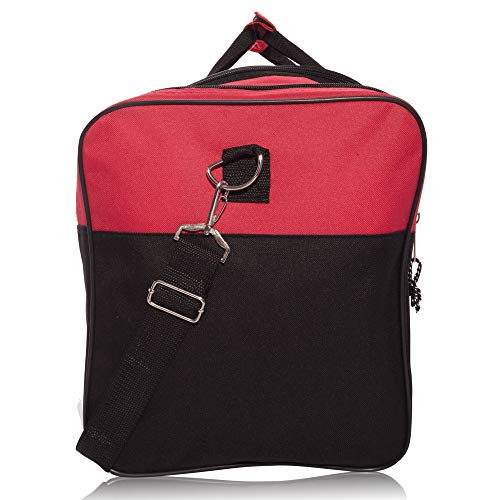 DALIX 25" Extra Large Vacation Travel Duffle Bag (Black, Grey, Navy Blue, Red, Camo) - color: Red