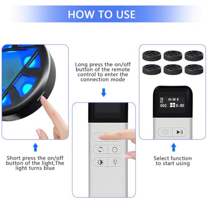 Agile Reaction Training Lamp Set,Quick Response Training Light,6 Mode Sports Reaction Lights,Improve Reflex,Sports Agility